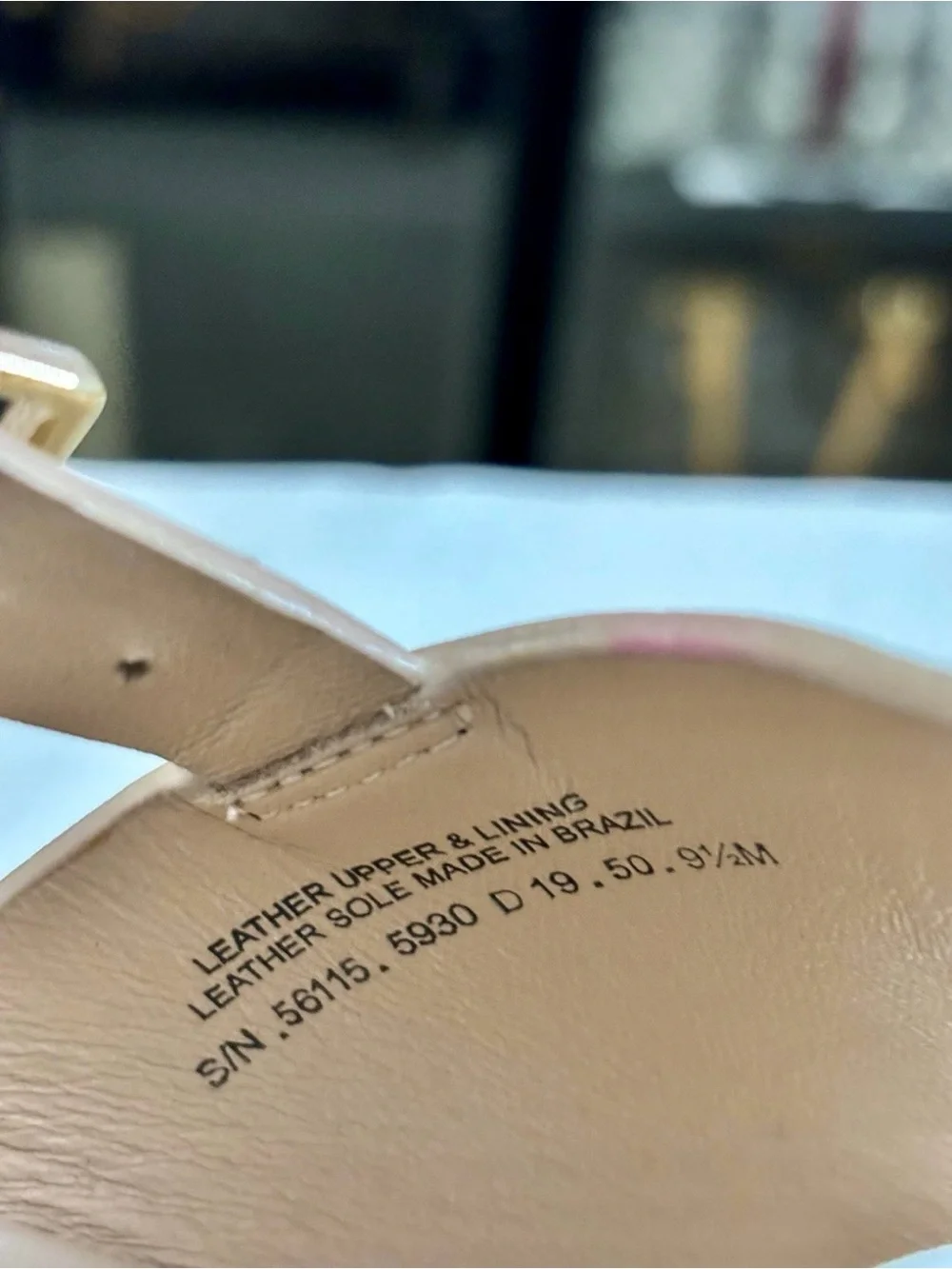 Tory Burch Sandal Metal Miller Wedge Tan Size 9.5
